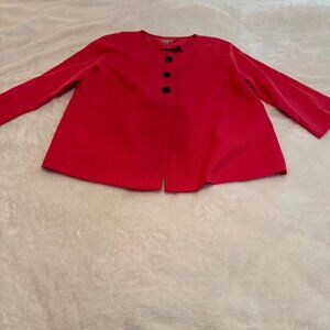 Kim Rogers Woman Coral/Reddish Swing Coat Blazer Size 16W